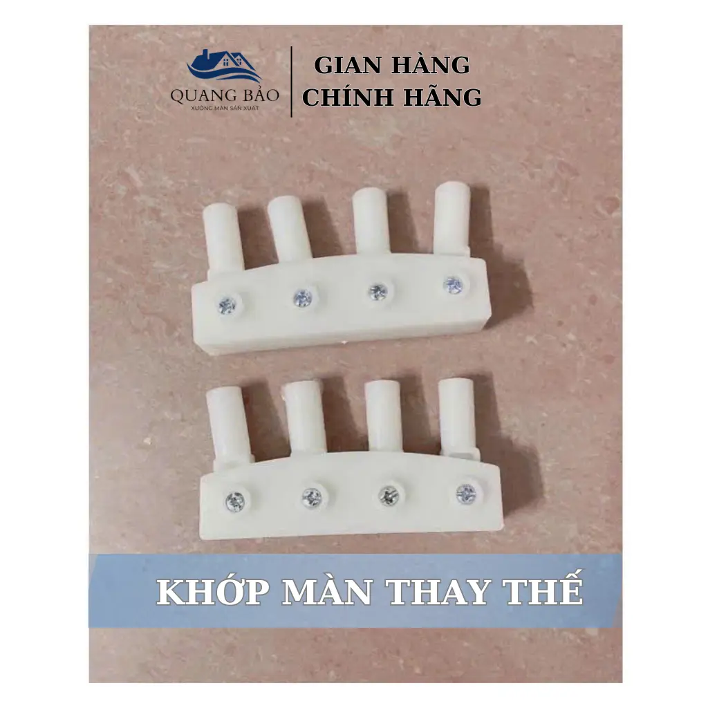 Khớp cố định,khớp gấp thay thế cho Màn Mùng xếp thông minh-Khớp màn Quang Bảo, khung Nhựa Composite