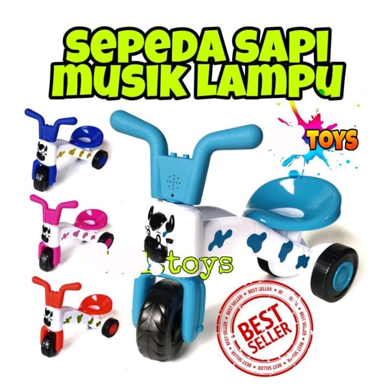 Sepeda Anak Roda Tiga Tricycle Sepeda Sapi Musik Speda Anak Perempuan ...