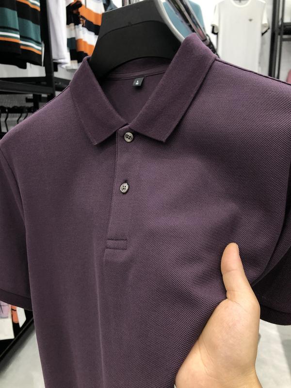 Product Introduction of Boxy cropped polo shirts plaid summer high-end men's polo shirt short sleeve cotton polo collar casual high-grade shirt top men's T-shirt Tropical Human 15