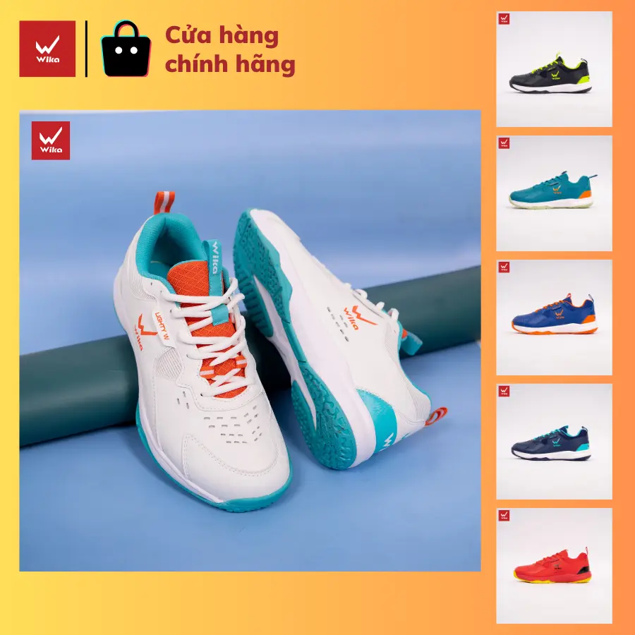 Giày thể thao Đa dụng Wika Maru, Giày Cầu Lông, Bóng Bàn, Tennis