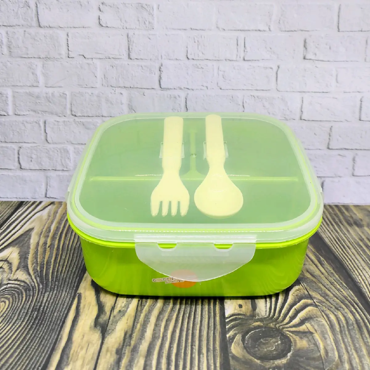LUNCH BOX / TEMPAT NASI KOTAK SEGI HIJAU TNKS1132H GOLDEN SUNKIST 012575 Kitchenware