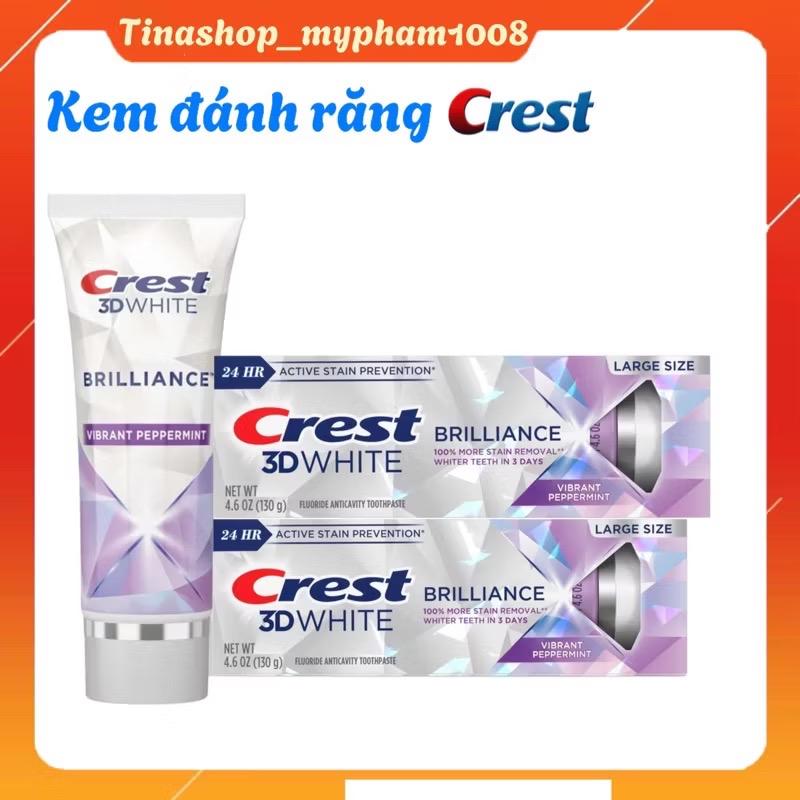 Kem đánh răng Crest 3D White Brilliance size lớn 130g