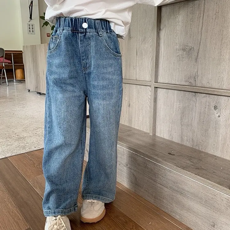 [VG1] Quần bò ống rộng dáng suông mã A1 14-45kg 6