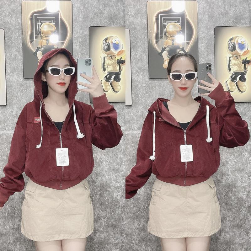 Product Introduction of ÁO KHOÁC NHUNG GÂN NỮ CAO CẤP 7 TÚI Jacket Women 14