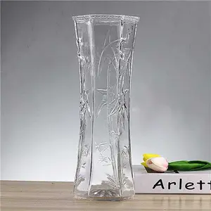 Arletta Vas Bunga Dekorasi Interior Ruang Tamu Motif Bambu - AR-3A Tanaman