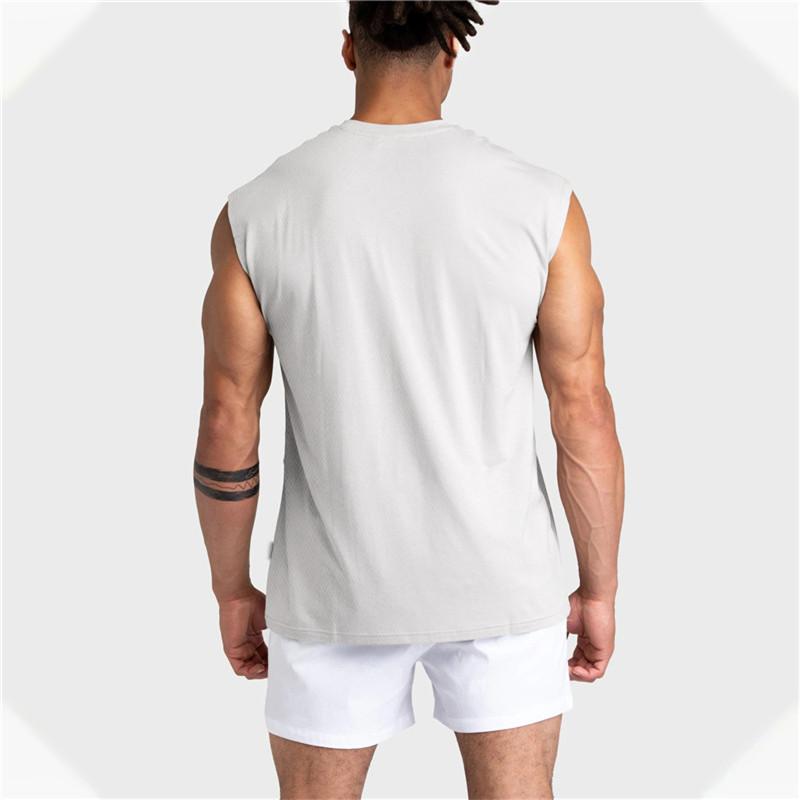 Product Introduction of 2024 Summer new Gym Vest Men Bodybuilding Sleeveless Sports Tank Top quick-drying mesh Fitness Running Tank Top men Clothes 7