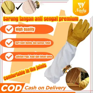 Sarung tangan anti sengat lebah lengan panjang