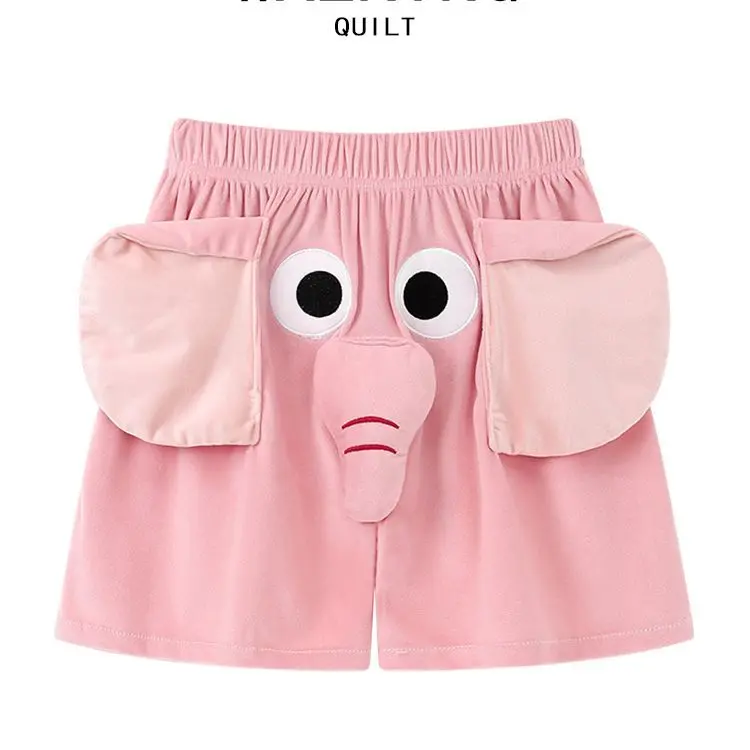 Quần Đùi Dumbo, Thiết Kế Hình Đùi Voi Dễ Thương, Dành Cho Nam Và Cặp Đôi, Phong Cách Thường Ngày Với Thiết Kế Hình Cá Xấu Bay Và Hoạt Hình Vui Nhộn, Thích Hợp Cho Trang Phục Thường Ngày