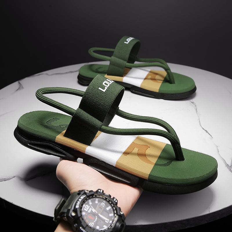 New Men's Sandals Dual-Use Outdoor Casual Beach Shoes Men's Foreign Trade Slippers Men's Platform Non-Slip 3