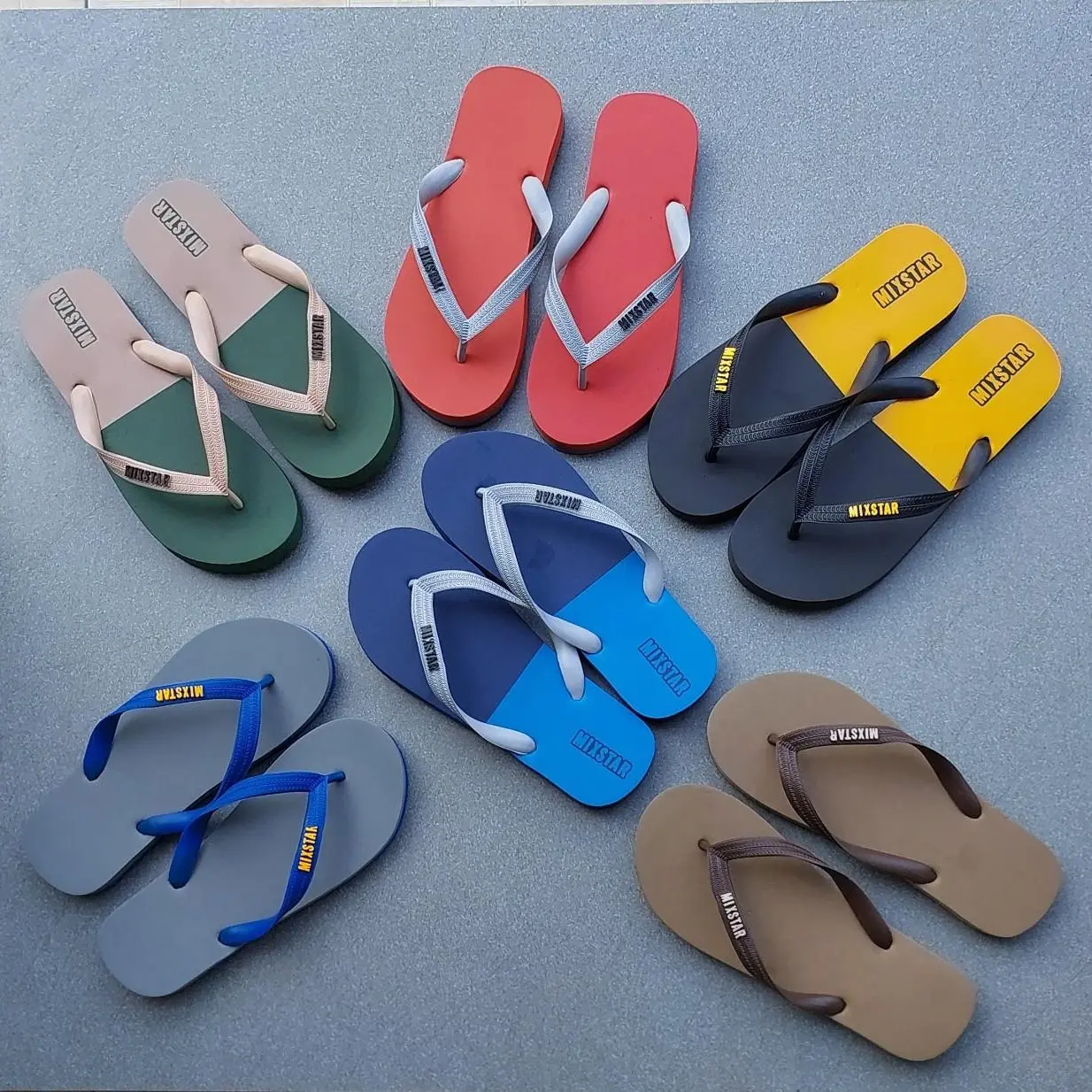 Dép nam Thái Lan xỏ ngón cao su mềm size 38-43 - Đế Bằng