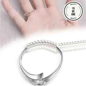 10CM Alat Pengganjal Ganjalan Pengecil Pengatur Ukuran Cincin Kebesaran Spiral Ring Adjuster Silikon Spiral