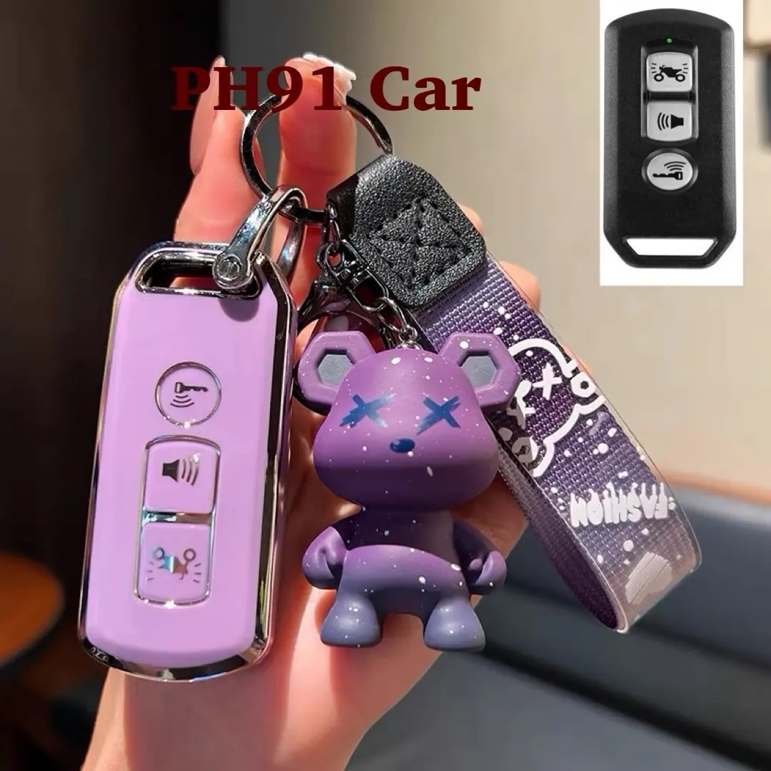 (lv2) Combo Ốp Bảo Vệ Chìa khoá Smartkey    Sh mode Sh125 Sh150 Club 3 nút Móc Khoá Móc Khóa