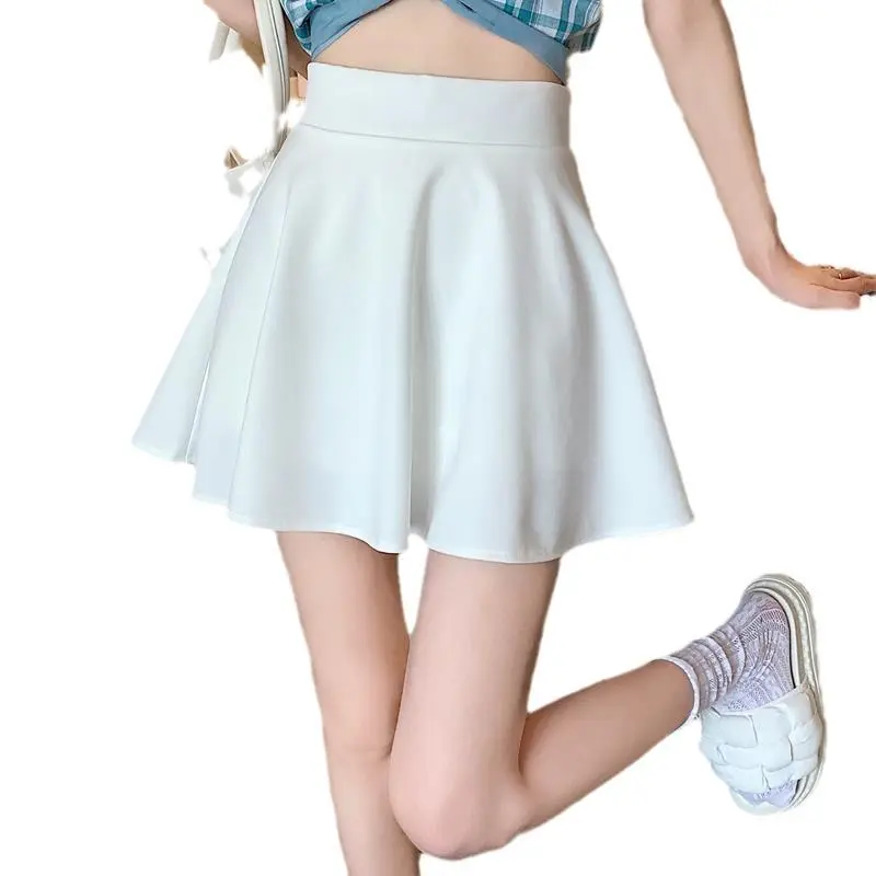 High Waist A- line Umbrella Skirt Skirt 2024 New Women's Spring Short Slim All-Matching Womenswear Bottom Lady Lingerie Comfort