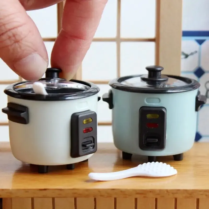 Mô Hình Nồi Cơm Điện Mini Tỷ Lệ 1 / 6, Thiết Bị Nhà Bếp Thu Nhỏ Nhà Búp Bê, Thích Hợp Cho Búp Bê Blyth 30CM, Phụ Kiện Thực Phẩm Đồ Chơi thẻ  sức  khỏe  cho  bé