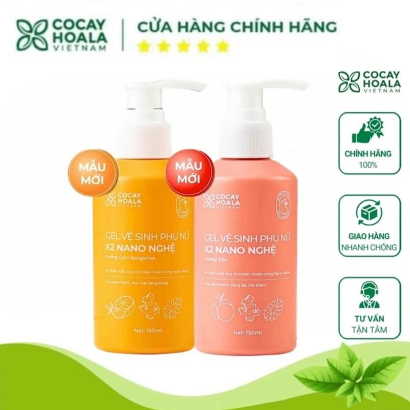 TOP Nổi Bật Dung Dịch Vệ Sinh Phụ Nữ Gel x2 Nano Nghệ Cỏ Cây Hoa Lá - Làm Sạch Hỗ Trợ Ngừa Vi Kh.uẩn 150ml