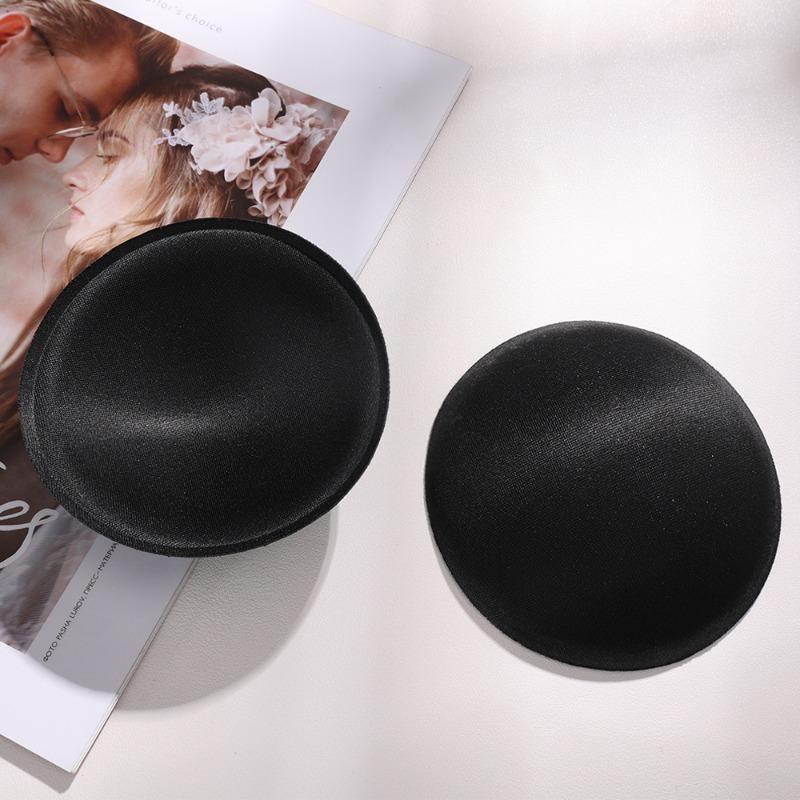 Product Introduction of New 2Pairs Soft Bra Pads Swimsuit Padding Inserts for Women Underwear Removable Washable Sponge Round Pad 16