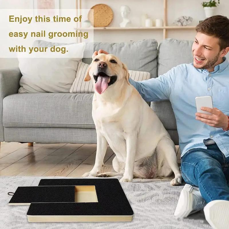 Product Introduction of Dog Nail File Board Adjustable Wooden Scratching Board For Nail Trimming Self Scratcher Toy Safe Pet Grooming Accessories 17