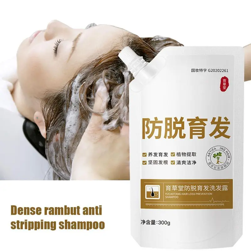 300g Ekstrak Tumbuhan Alami Anti Rambut Rontok Sampo Kontrol Minyak Perbaikan Akar Rambut Rusak Perawatan Rambut Perawatan Rambut Pria Shampo Shampoo Conditioner Haircare Ketombe 0