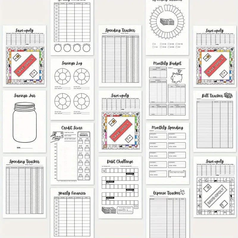 Bullet Journal Game, 1 Count Portable Journal Notebook, Journal Notebook for Home School Office Dormitory 2