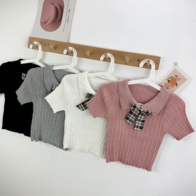 Atasan Korean Style Lengan Pendek Wanita Import Rajut Premium UF US | Baju Korean Style Wanita Lengan Pendek Rajut Import Premium | Korean Style Wanita Atasan Lengan Pendek Rajut | Rajut Korean Style Wanita Lengan Pendek 2