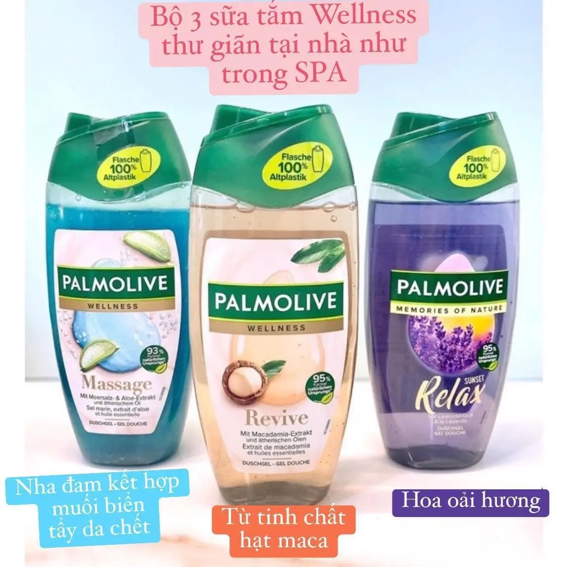 MANG SPA VÀO NHÀ - ĐÓ LÀ SỮA TẮM Palmolive - ĐÁNH THỨC GIÁC QUAN & THƯ GIÃN TẠI NHÀ - chai 250ml