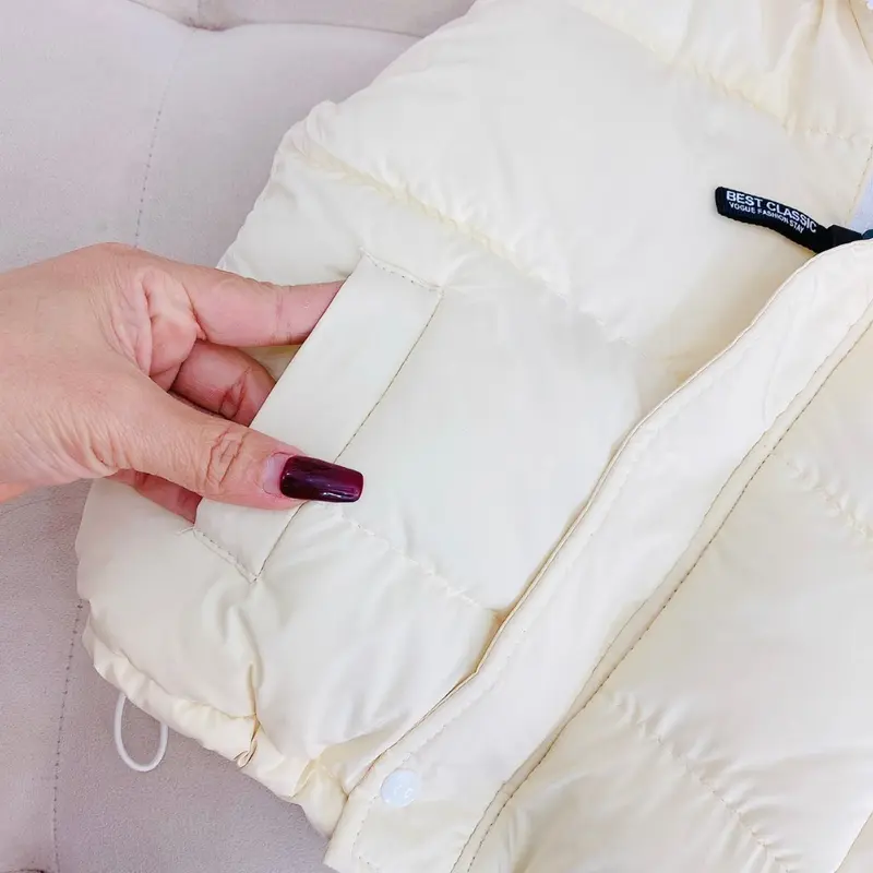 Áo phao gile cho bé siêu nhẹ lót bông , áo khoác bông nhồi cho bé trai bé gái từ 7-25kg 6