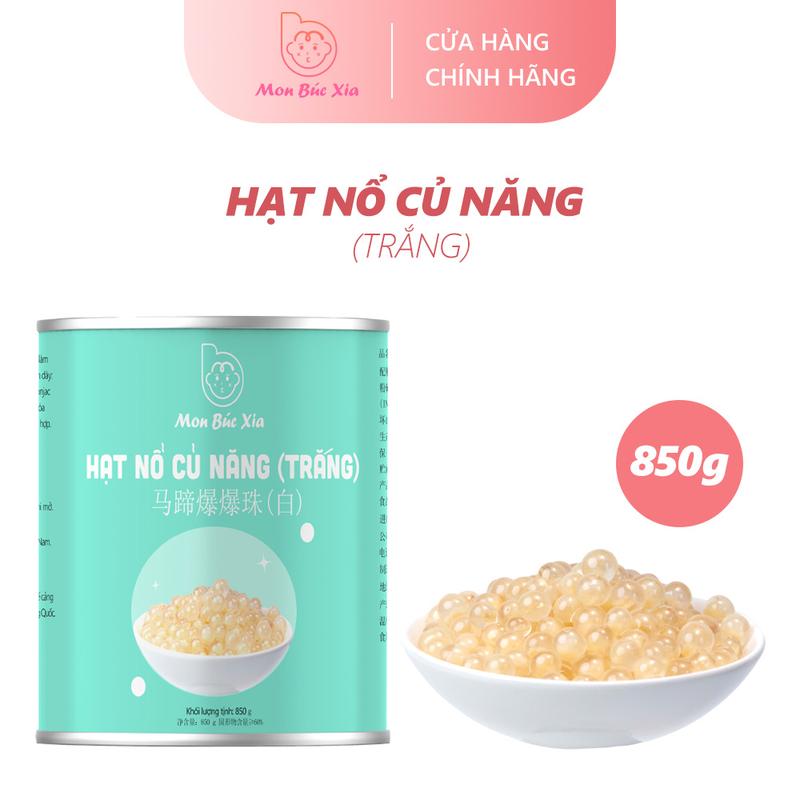 Hạt Nổ Củ Năng Trắng Đóng Lon 850g - Topping Trà Sữa Ăn Là Ghiền Nhiều Thạch Ít Nước củ năng nổ