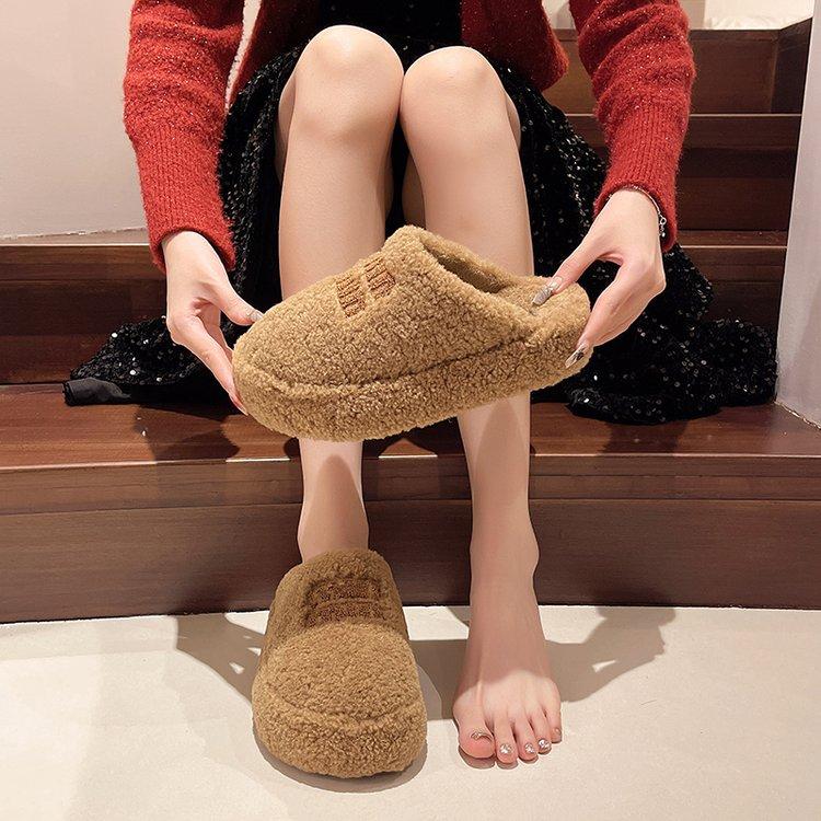 Dép Đi Trong Nhà, Chất Liệu Velboa Nhân Tạo, Bít Mũi, Kiểu Phẳng Trung Quốc, Thông Dụng, Thích Hợp Sử Dụng Hàng Ngày, Đế Thoáng Khí, Giày Dán, Đi Chơi, Thuộc Da Aldehyde Slipper DéP Nữ Có Quai 3