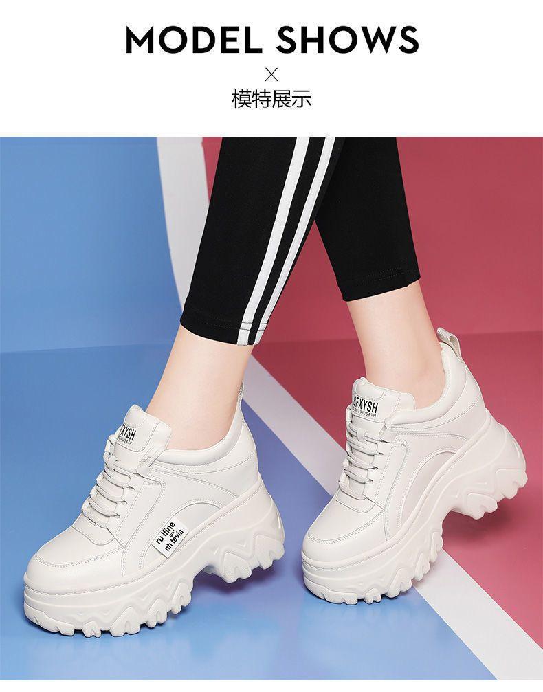 Product Introduction of Giày Nữ, Đế Tăng Chiều Cao, Hàng Mới Về Năm 2025, Phong Cách Hàn Quốc, Da, Đế Bằng, Giày Trắng, Giày Thường Ngày Thể Thao Dễ Phối Đồ, Bán Chạy Nhất, Thích Hợp Cho Mùa Thu, Thiết Kế Mới 12