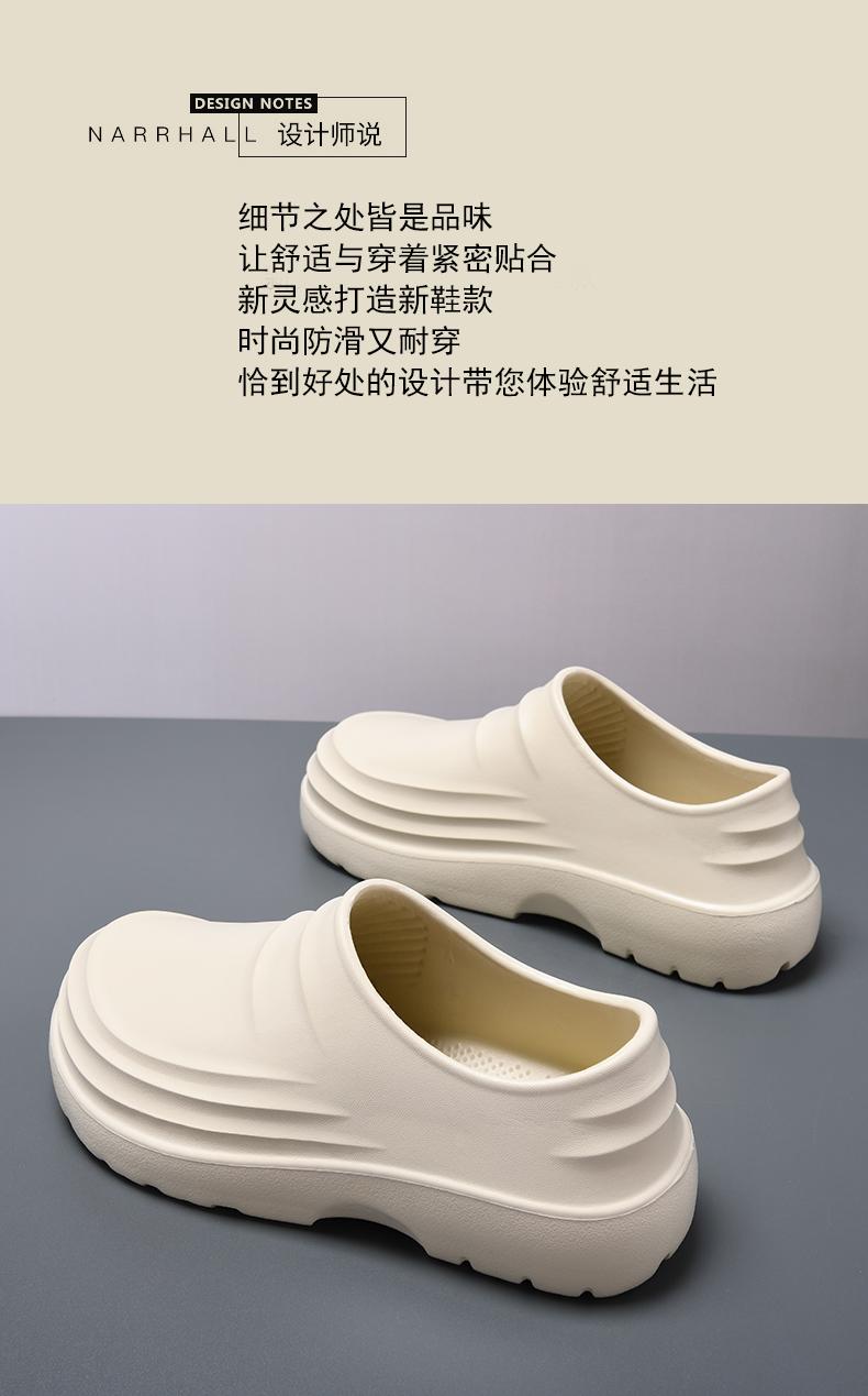 Product Introduction of New Styles Wholesale Nude Black Working Shoes for Men Chef Waterproof Clogs Factory in China Low Price Eva Lightweight 3