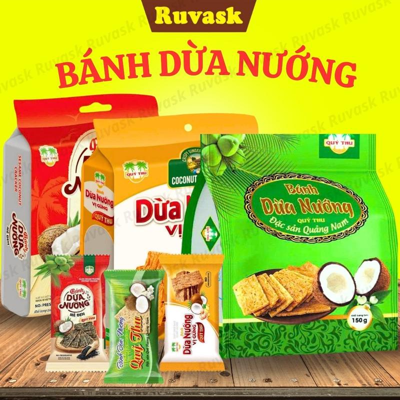  Bánh Dừa Nướng Quý Thu Giòn Tan - Bánh Dừa Đặc Sản Quảng Nam THƠM NGON - Đặc Sản Ruvsak 