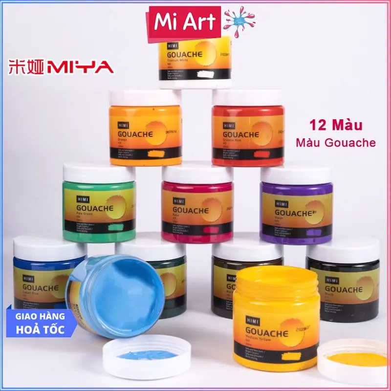 Màu Gouache HIMI MIYA - Hũ 200ml