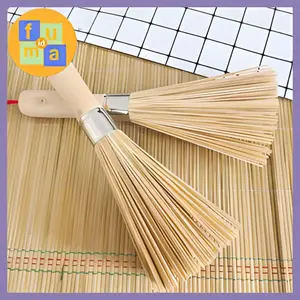 SAPU WAJAN SAPU KUALI MODEL BARU PEMBERSIH KUALI BAMBU BAMBOO WOK BRUSH / HomeMaster Sikat/Lidi/Kuas Pembersih Wok/Wajan 24cm