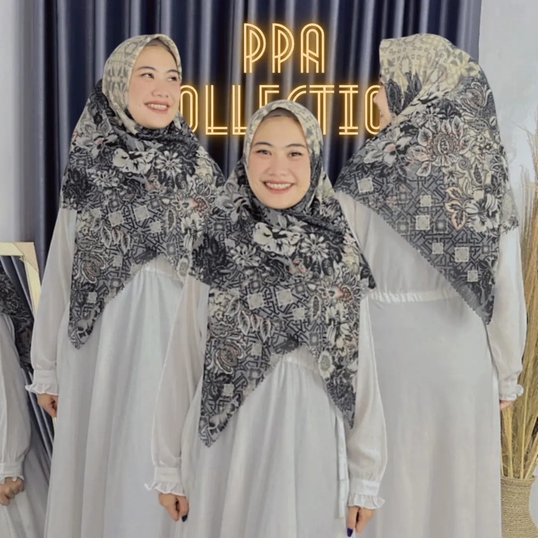 PPA Collection - HIJAB SEGI EMPAT VOAL PREMIUM MOTIF SERADIA