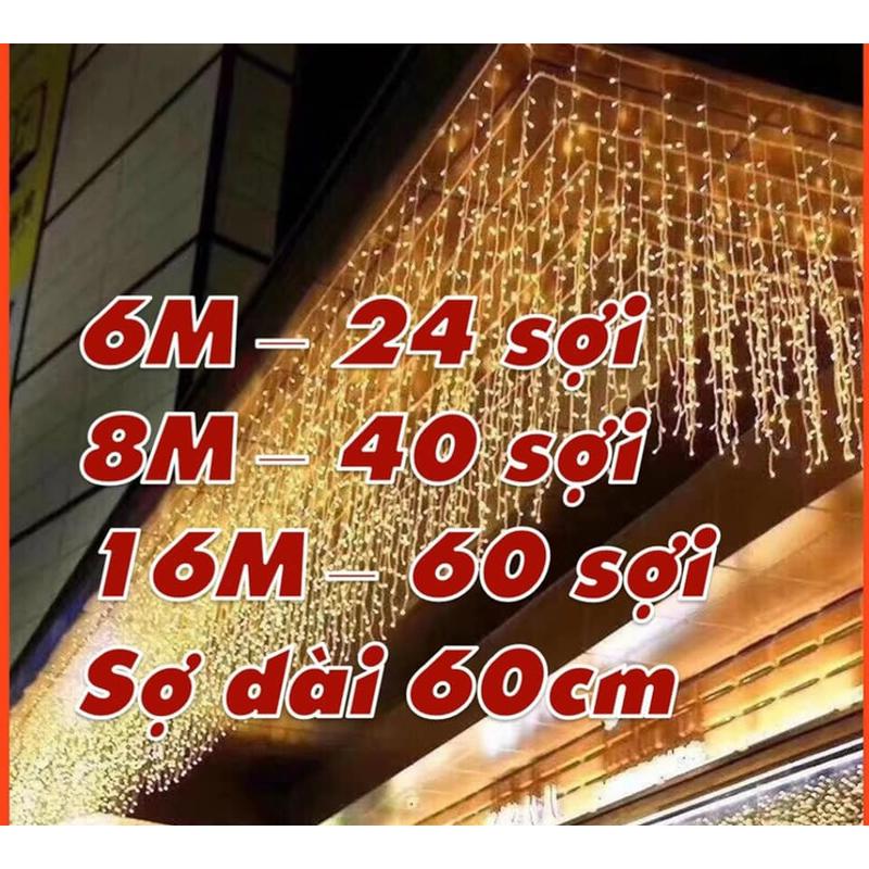  Đèn thả rèm mành 6m 8m 12m 16m mét LED Trang Trí Ngoài Trời Trang Trí Sự Kiện Nhà Cửa Sảnh Quán Cafe 