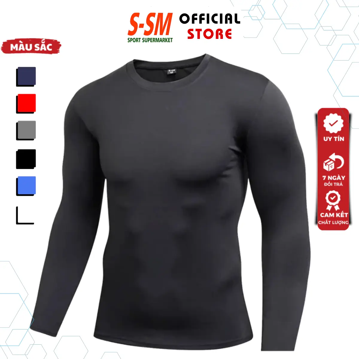 Áo Giữ Nhiệt Nam_Áo Body Nam Dài Tay Cao Cấp Co Dãn Đa Chiều, Chất Vải Mềm Mịn, Thoáng Mát