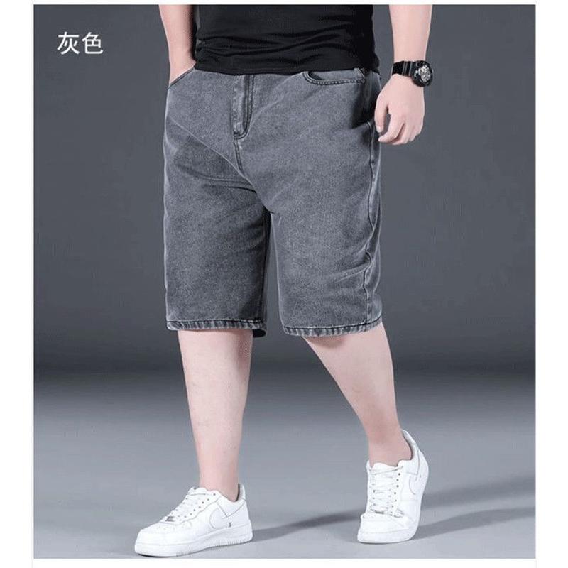 Quần Short Denim Ngoại Cỡ 2023 Quần lửng Nam ngoại cỡ cho người béo cỡ lớn ống rộng hợp xu hướng Mùa hè Menswear Ong 5