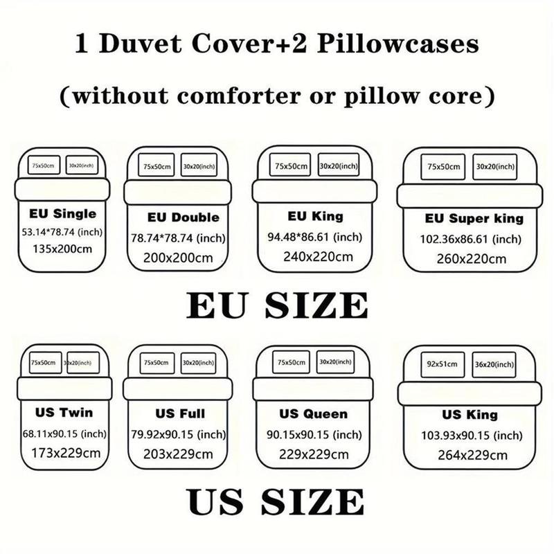 Panda Pattern Bedding Set, 1 Count Bedspread & 2 Counts Pillowcase without Filler, Soft Comfortable Bedding Set for Home Bedroom 1