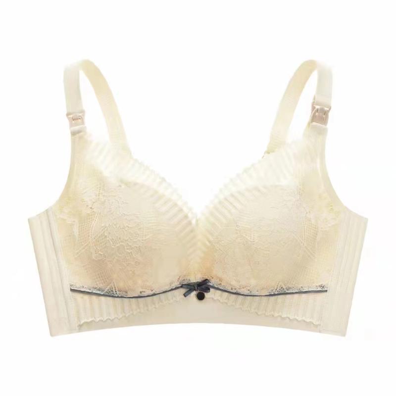 Hi Mia's Shop | Wireless Nursing Bra for Pregnancy Nursing Thin Underwear Postpartum Feeding Bra Breathable Push up and Anti-Sagging 4