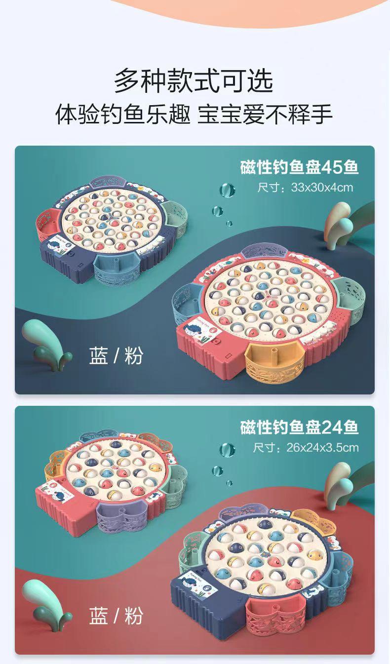 Product Introduction of Children's Electric Rotating Magnetic Fishing Toy, Educational, Multi-functional Music Fishing Disc for Kids 13