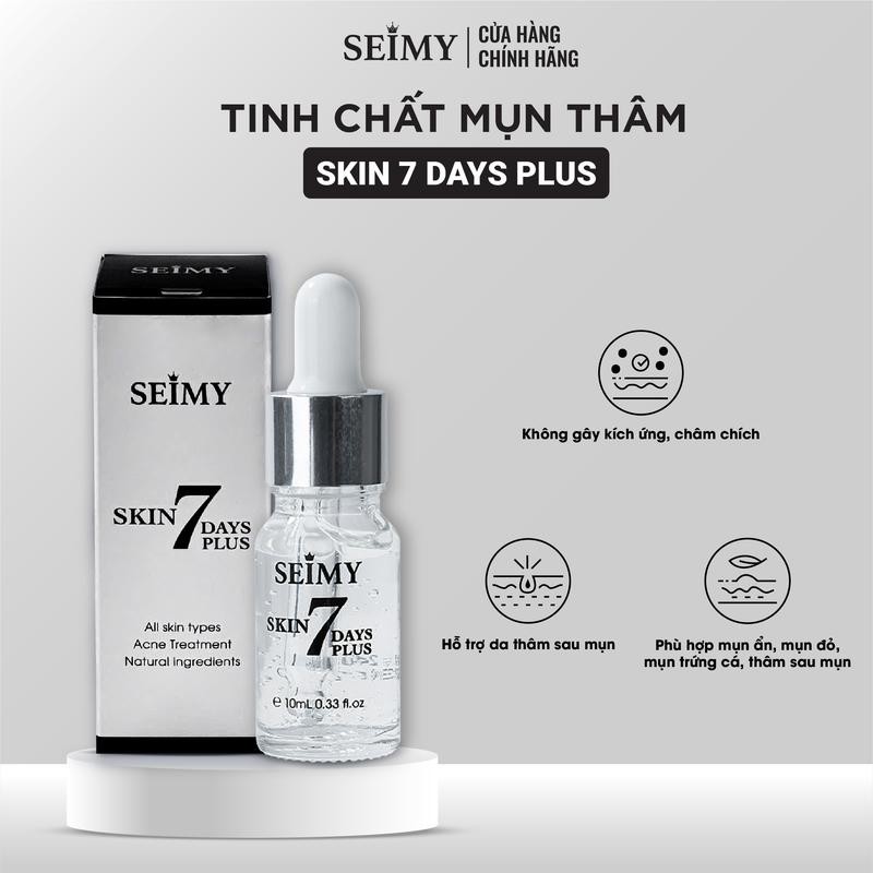 Tinh Chất Chấm Mụn Thâm SEIMY - Skin 7 Days Plus Dành Cho Da Mụn Thâm, Chăm Sóc Da Nam Nữ Skincare