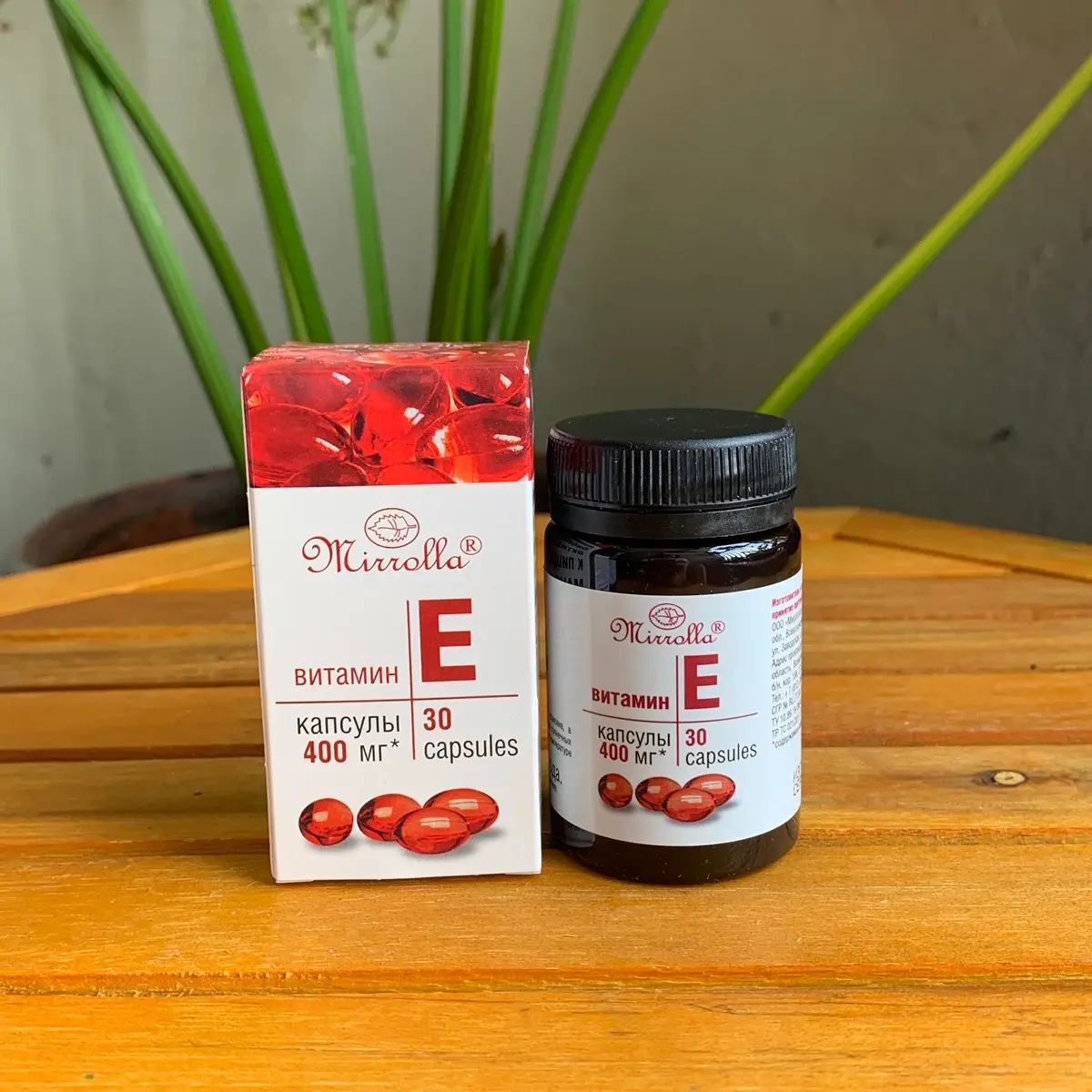 Vitamin E đỏ Mirrolla của Nga 400mg hộp 30 viên