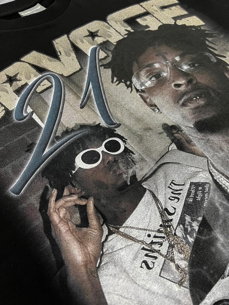 Product Introduction of Áo thun Continuous - CTNS - 21 SAVAGE X [Playboi Carti]/ Black 240GMS Sản phẩm 22