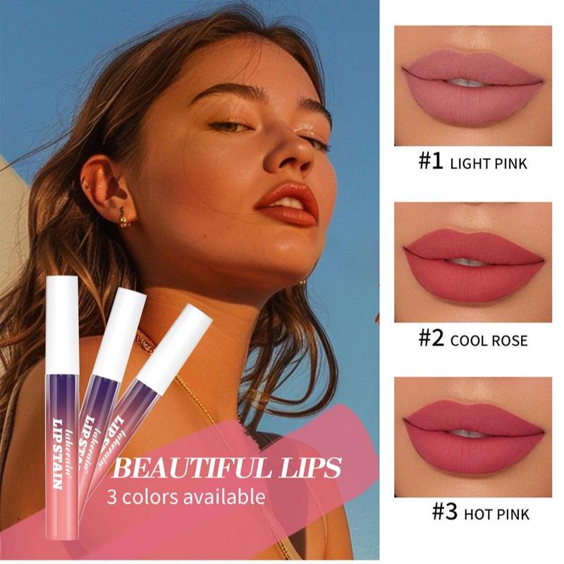 Long-lasting Peel-off Lip Stain Set, 3 Counts/set High-pigment Moisturizing Lip Stain, Easy To Apply and Remove, Ideal for All Skin Tones, Valentine's Day Gift, Gifts for Girlfriend 2