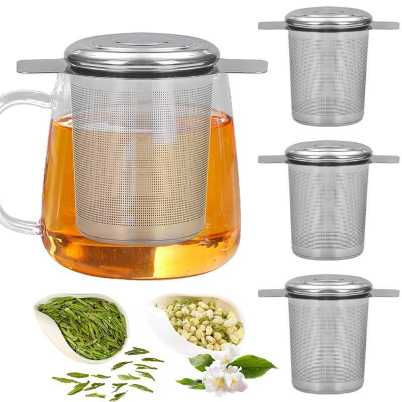 304 Stainless Steel Tea Strainer Fine Mesh Coffee Filter Tea - TikTok ...