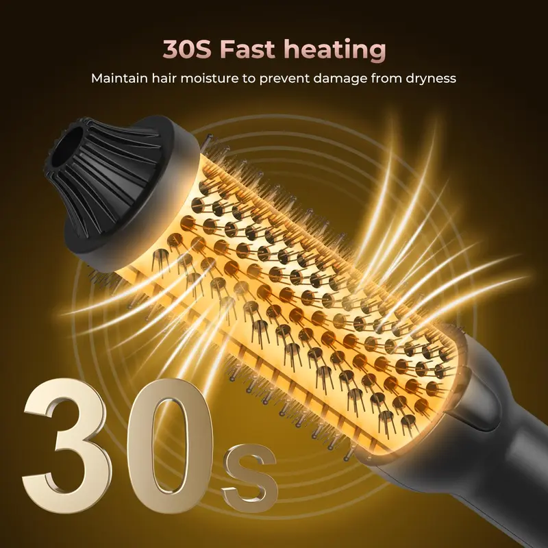 3 in 1 Hair Styling Tool, LCD Display Hair Curling Iron, Fast Heating Hair Curling Comb, Hair Styling Tool for Home & Travel 5
