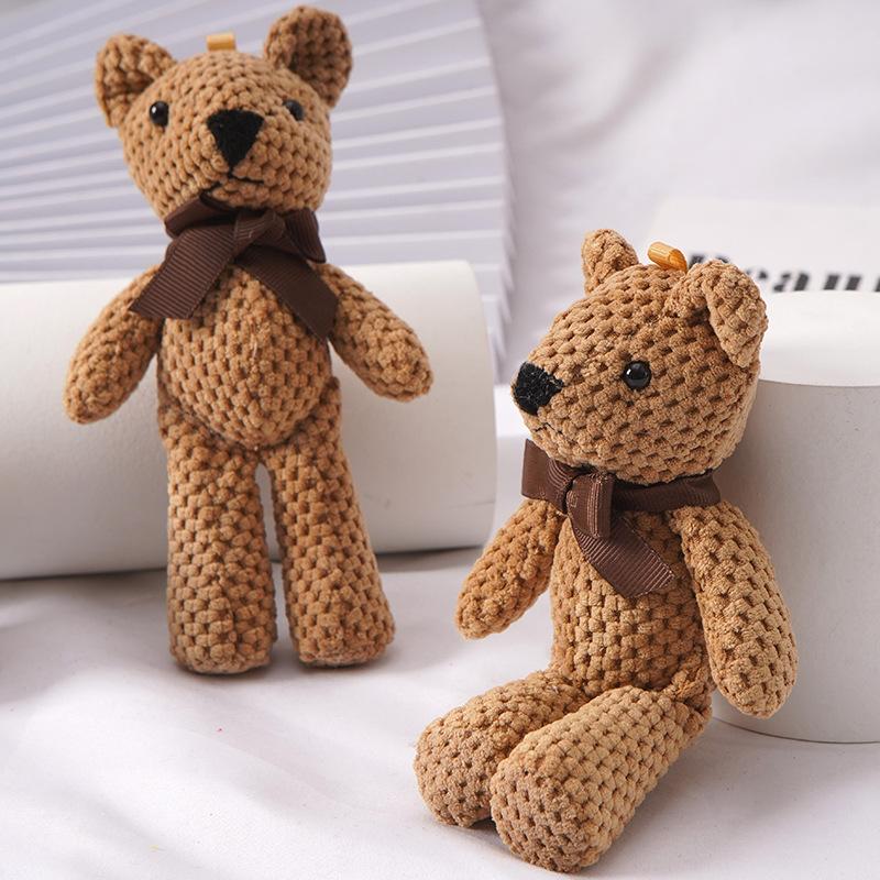Product Introduction of Baby Bear Stuffed Plush Toys 15CM Plush Animals Cute Bag Key Pendant Children Dolls Birthday Gifts Wedding Party Decor 3