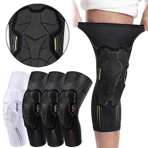 รั้งพยุงเข่าบีบอัด 1 ชิ้น กันกระแทก ยืดหยุ่น ระบายอากาศ ปลอกเข่า เหมาะสำหรับวิ่ง บาสเก็ตบอล ปั่นจักรยาน แผ่นรองเข่า