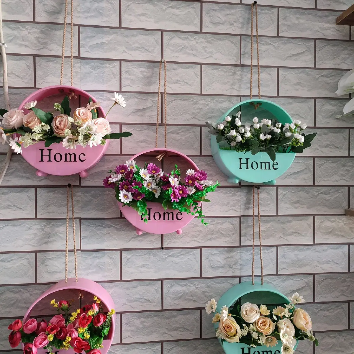 bunga pot Bulat HOME