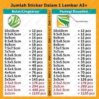 Gambar Cetak Stiker Label A3 | Cetak Stiker Chromo Fasson GROSIR dari OHPRINT Kota Tangerang Selatan 2 Tokopedia